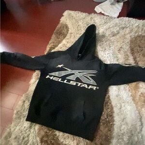 Black hellstar hoodie authentic